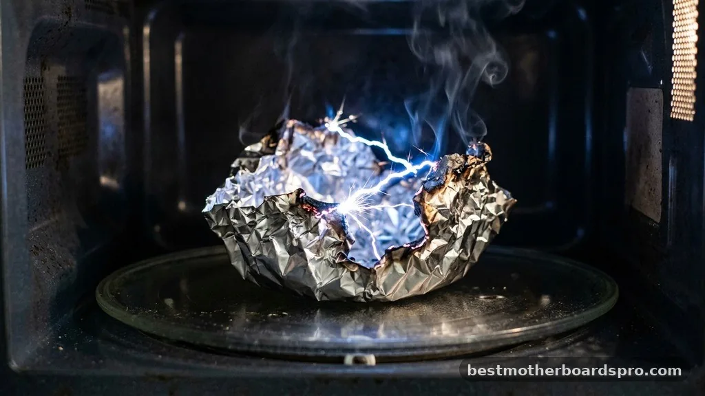 What Happens When You Use Aluminum Foil - what happens if you put metal in the microwave