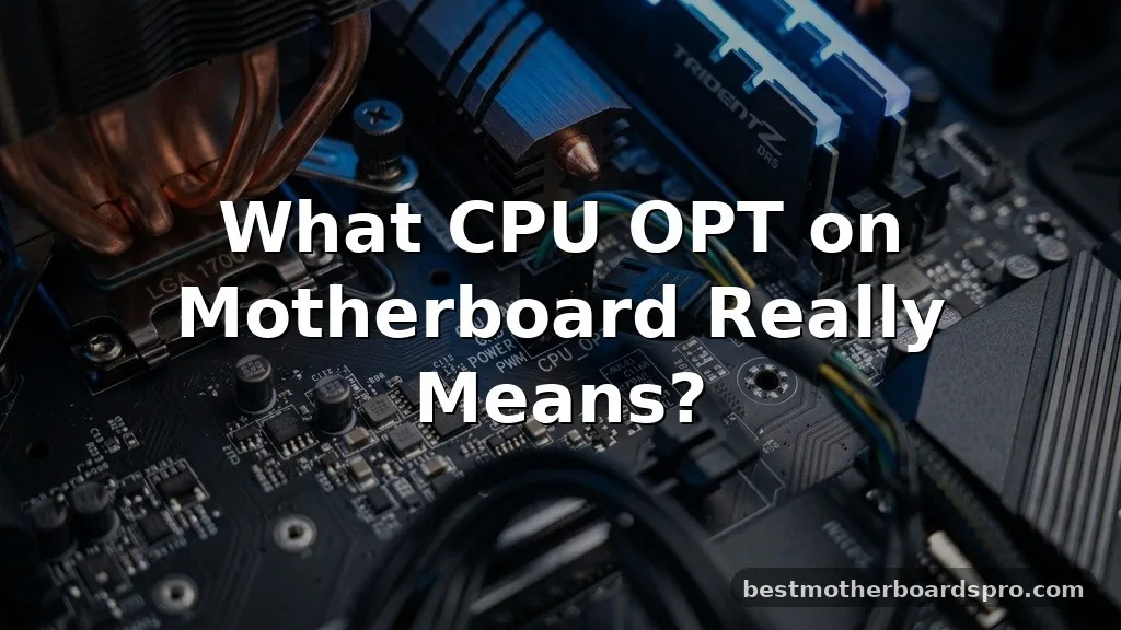 what is cpu opt on motherboard