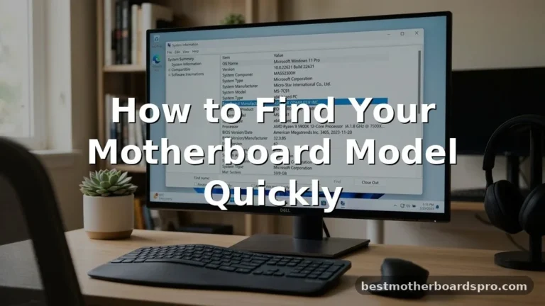 what is my motherboard model