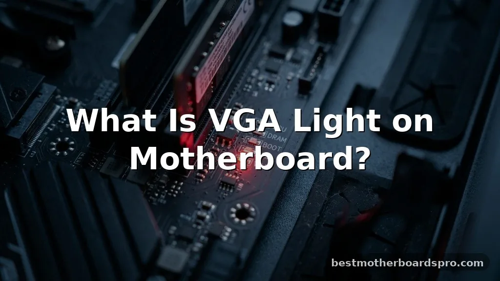 What Is VGA Light on Motherboard