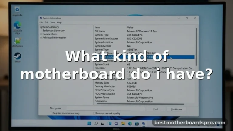what kind of motherboard do i have