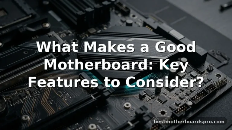 what makes a good motherboard