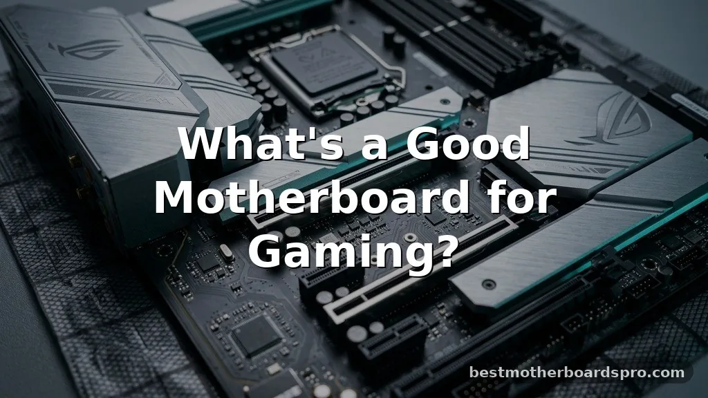 whats a good motherboard for gaming