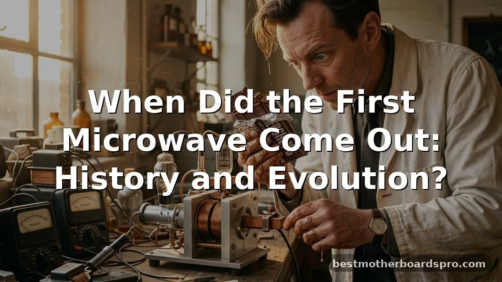 when did the first microwave come out