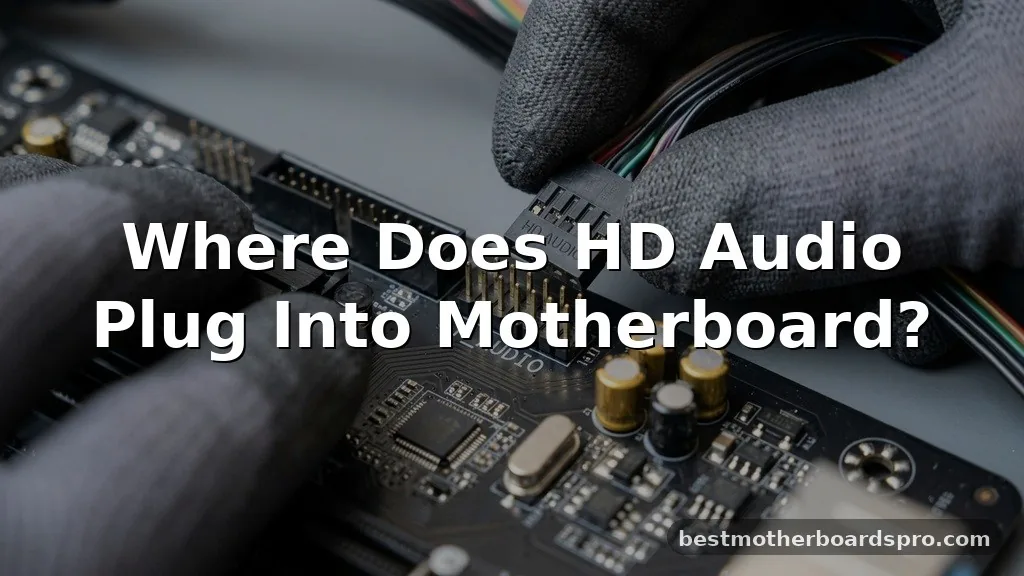 where does hd audio plug into motherboard