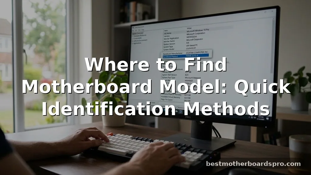 where to find motherboard model