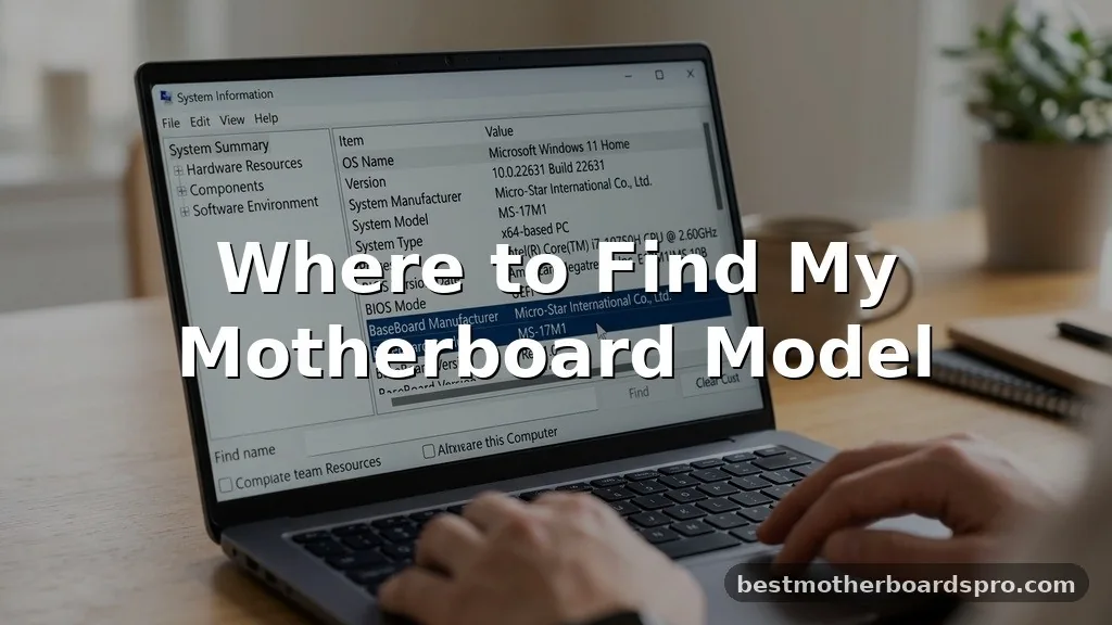 where to find my motherboard model