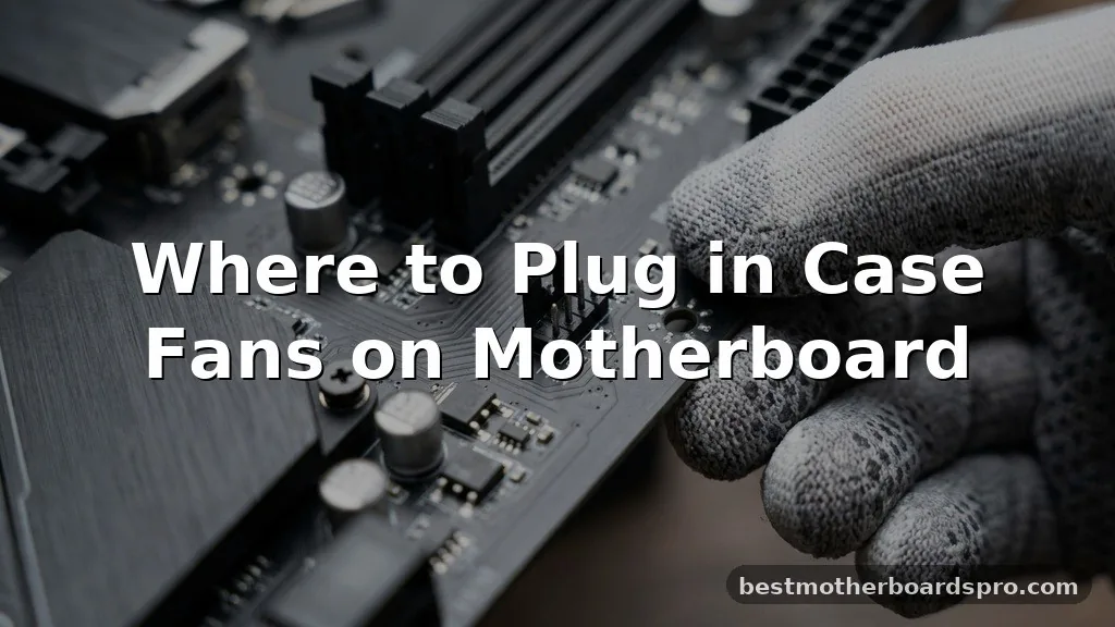 Where to Plug in Case Fans on Motherboard