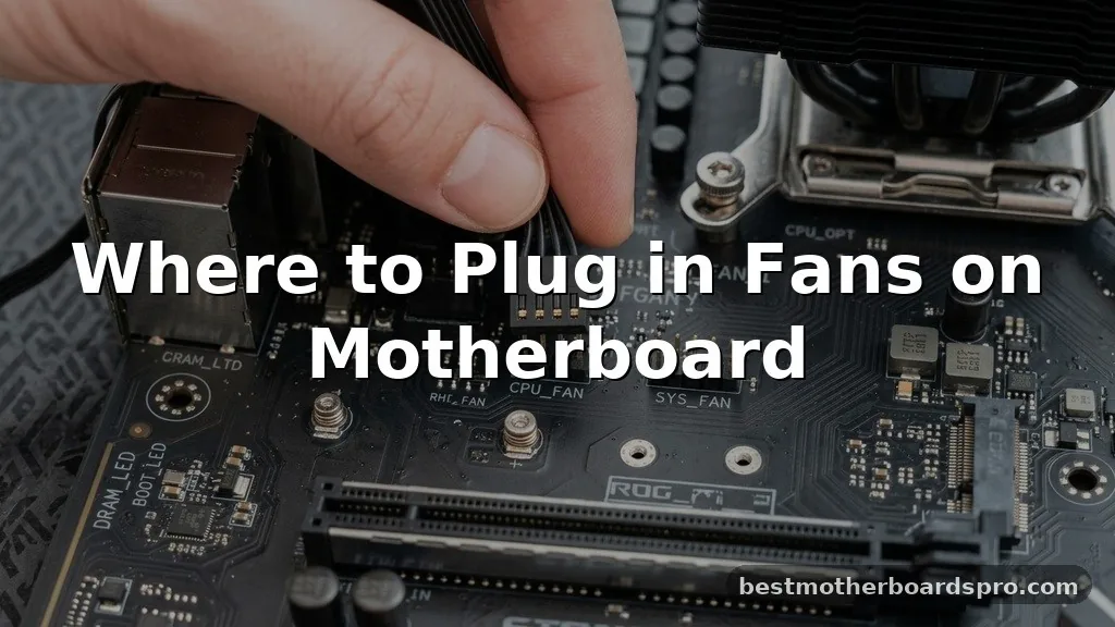 where to plug in fans on motherboard
