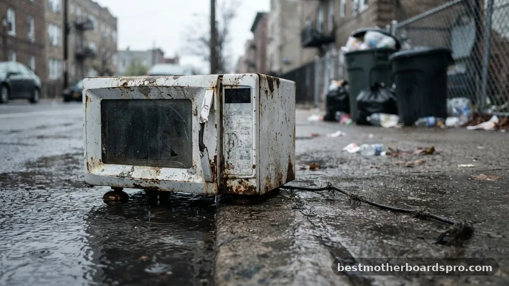 Why You Should Avoid Curbside Trash - how to get rid of a microwave
